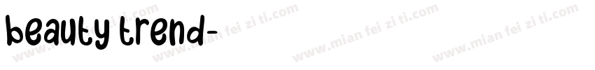 beauty trend字体转换